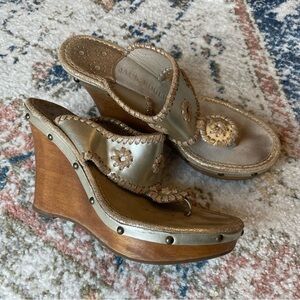 JACK ROGERS Marbella Platform Wedge Sandal, size 7